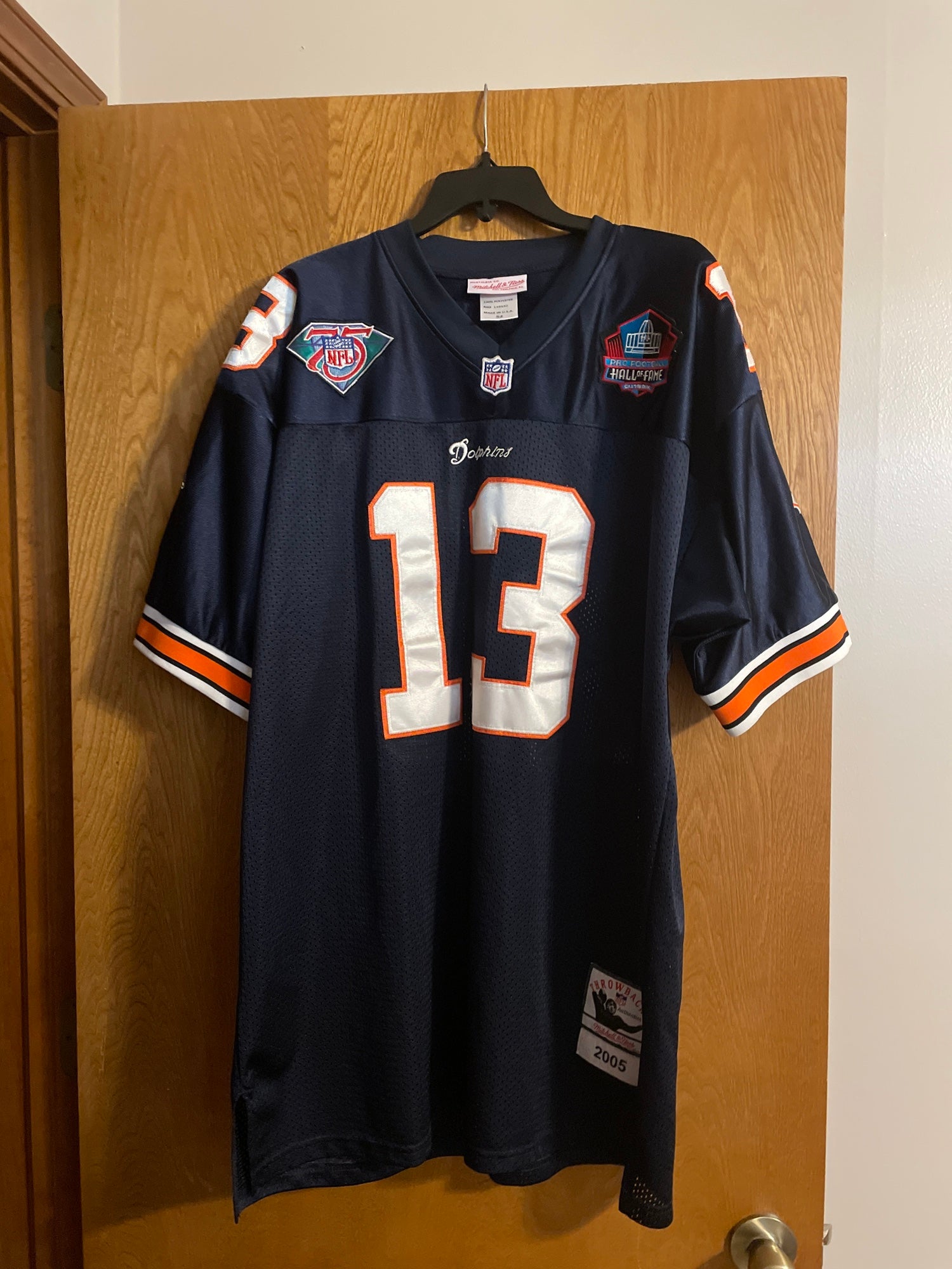 Nike Peyton Manning Denver Broncos Blackout Jersey On Field #18 Size 48