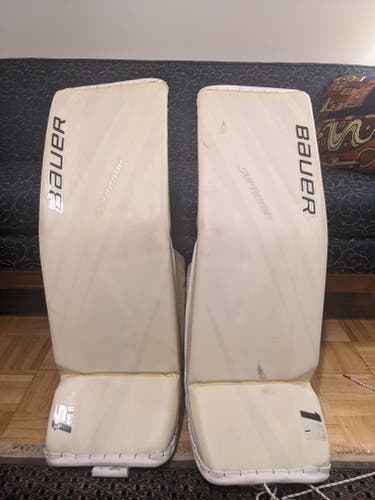 Used Large Bauer Supreme 1S Goalie Leg Pads