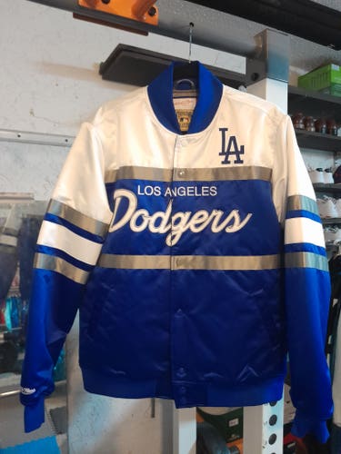New Men's Los Angeles Dodgers, Mitchell & Ness Jacket, Men's Medium, Color Blue
