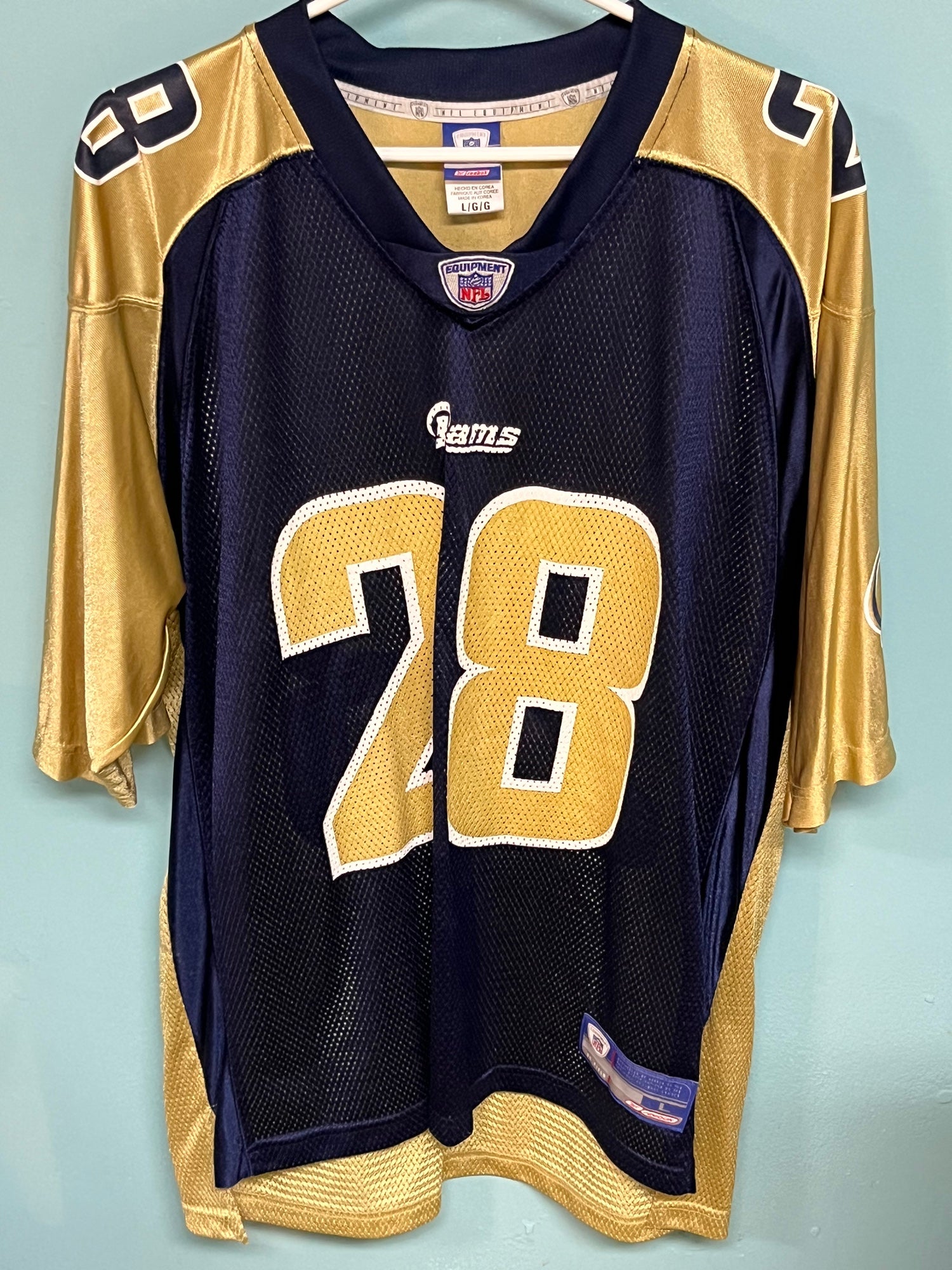 NFL Jersey Reebok Tshirt Nfl Equipment Rams Team White Size -   Ireland