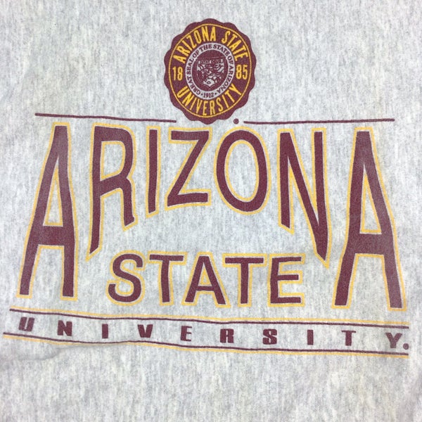 American Classic Vintage Arizona State Sun Devils University Reverse Weave Style Crewneck Sweatshirt. Tagged As An XL