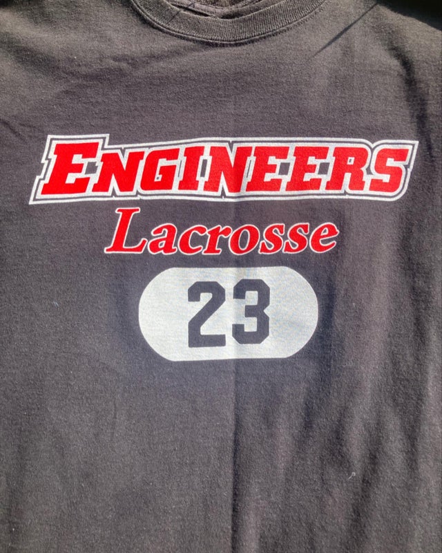 RPI Engineers Lacrosse T shirt Large champion