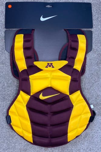 Nike Vapor Catcher Chest Protector Vest Protection Size 16” Minnesota Twin Cities Golden Gophers