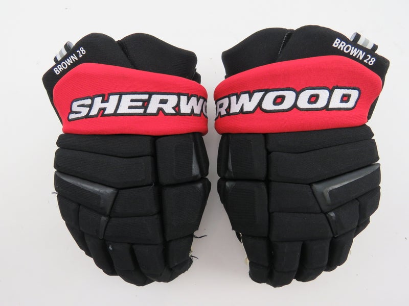 Vintage CCM HG60 Calgary Flames NHL Pro Stock Ice Hockey Player Gloves Size  14 | SidelineSwap