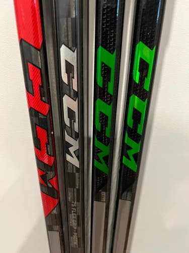 CCM JetSpeed / Ribcor P90TM RH hockey Stick Lot (4)