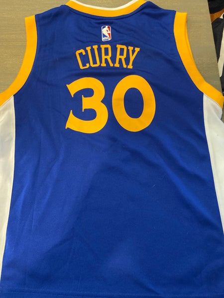 youth steph curry jersey blue