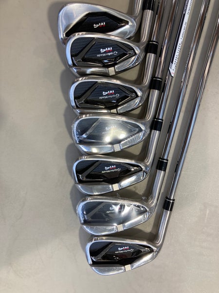 Used Men's TaylorMade M4 Left Iron Set Stiff 5-9, PW, AW