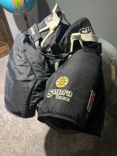 BOSTON BRUINS PRO STOCK CCM SUPRA HOCKEY PANTS