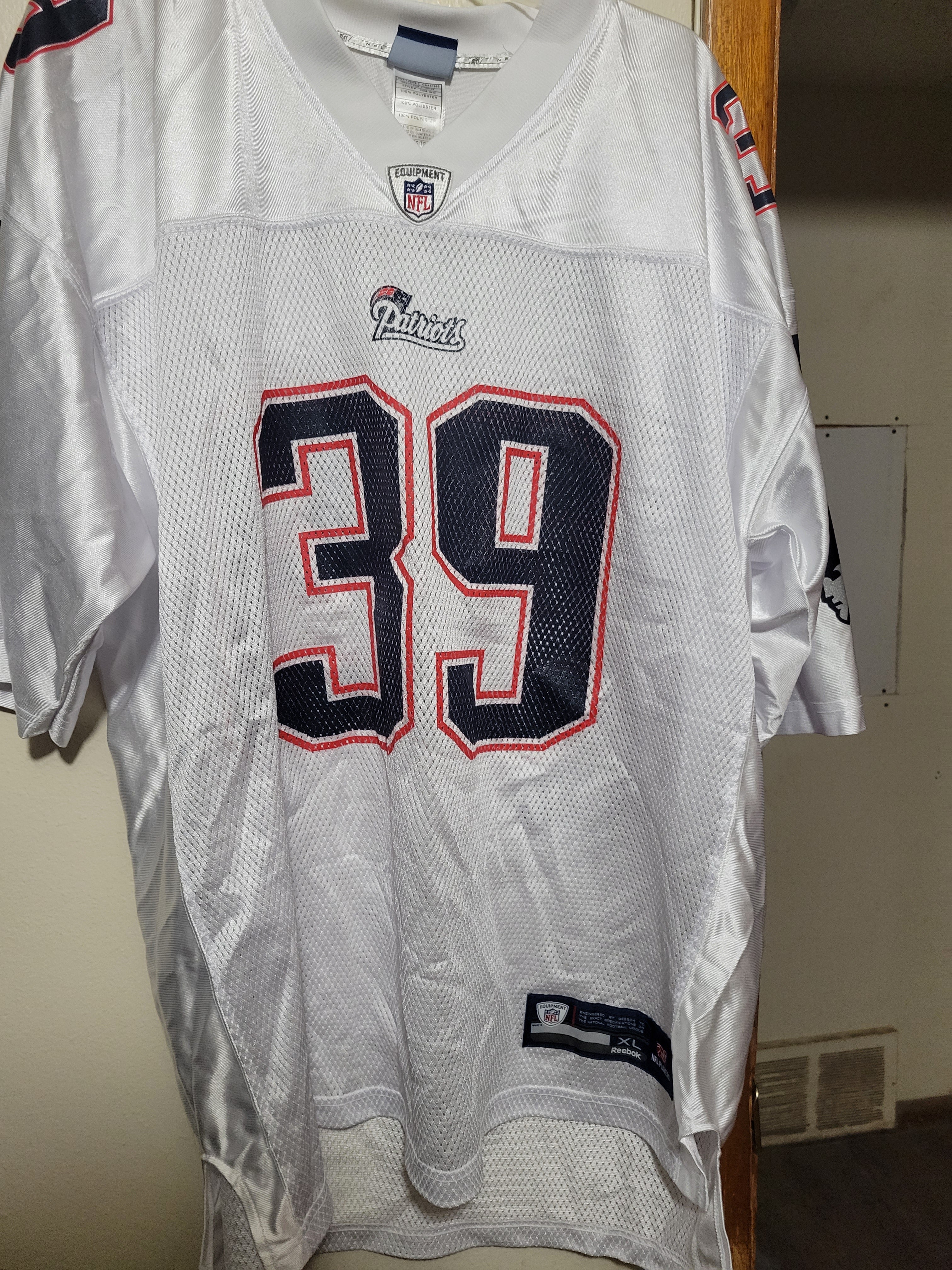 100% Authentic Reebok New England Patriots Tom Brady White Jersey