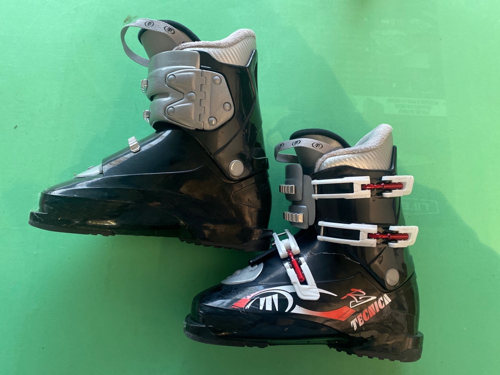 Used Kid's Tecnica R7 (297mm) Ski Boots - Size: Mondo 25.5
