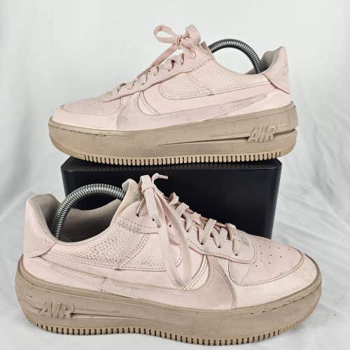 Nike AF1 PLT.AF.ORM Air Force 1 Platform Pink Brown Sneakers DJ9946-600 Womens 9