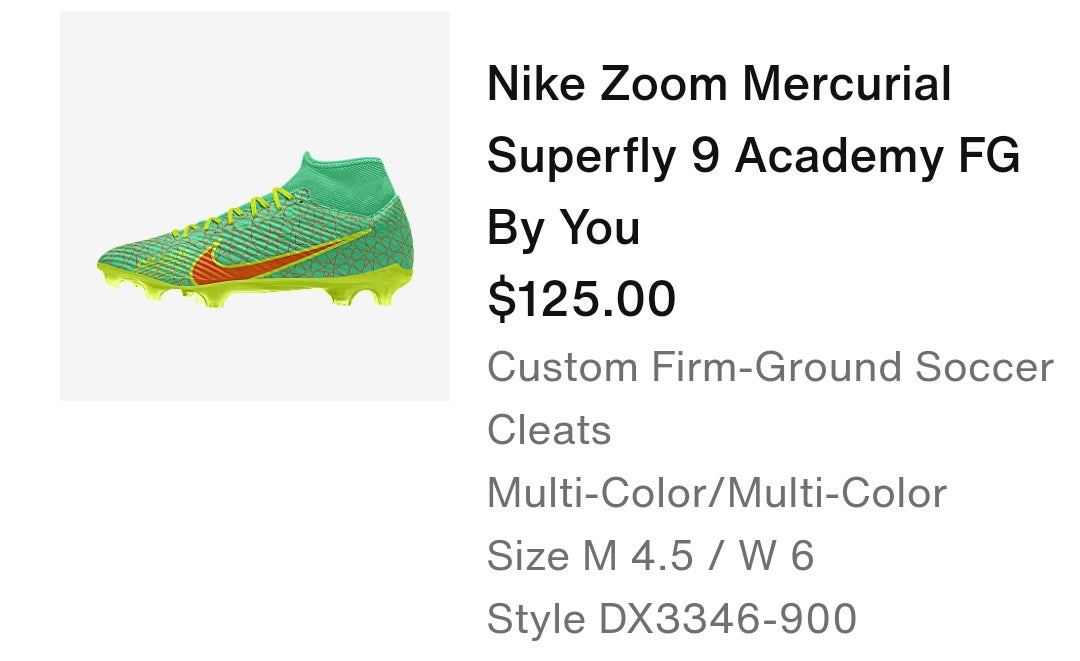 Use Women's Molded Cleats Nike Mercurial superfly 9 academy fg