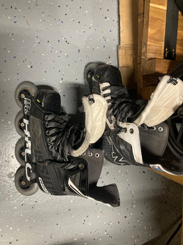 Senior Used Mission Inhaler DS6 Hockey Skates Size 8 somewhat clacky sound