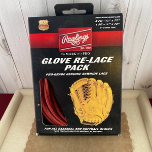 Rawlings Glove Re Lace Pack Red And GloveLace Locks