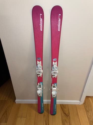 Used Kid's Elan 140 cm All Mountain Lil Magic Skis with Bindings