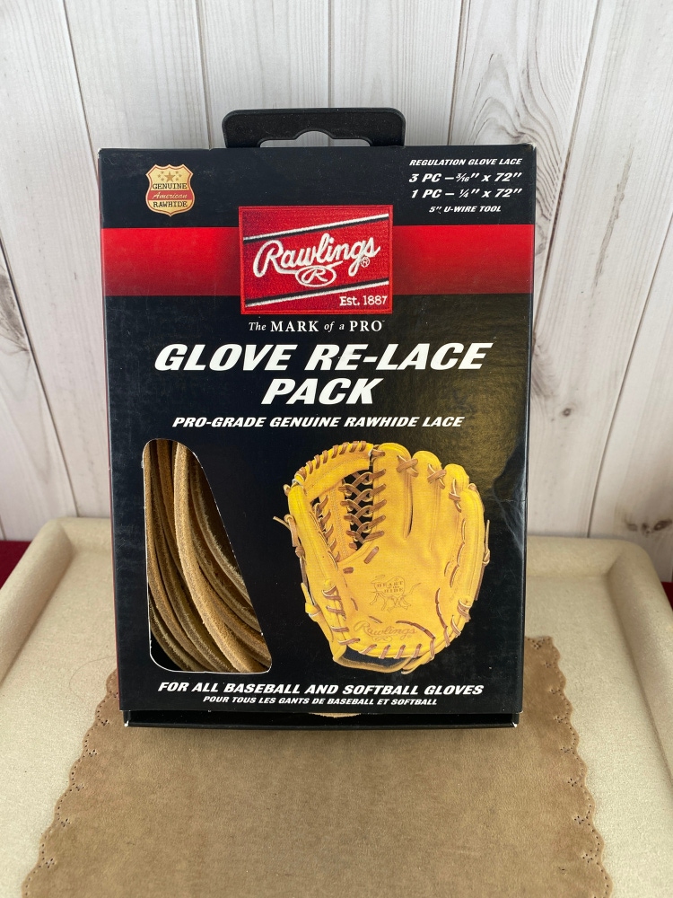 Rawlings Glove Re Lace Pack Tan and GloveLace Locks