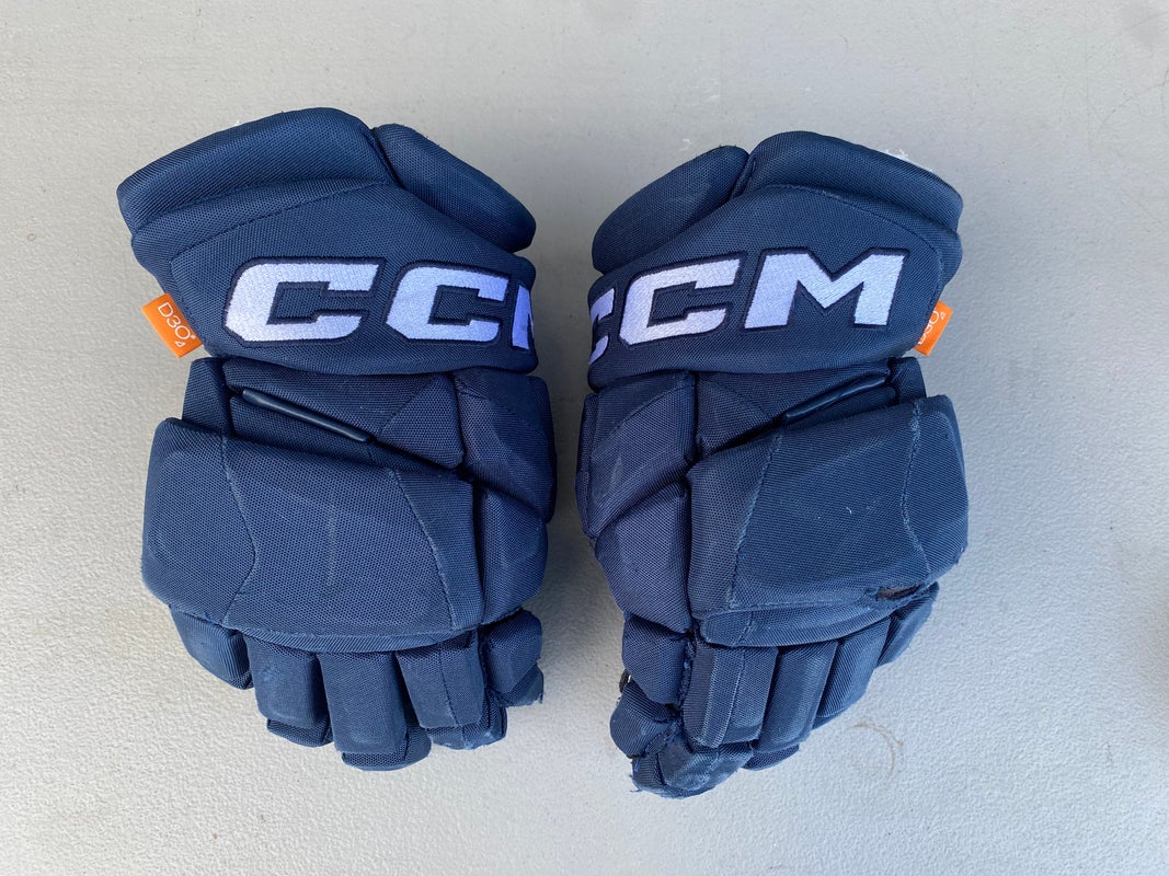 CCM JetSpeed FT1 Pro Stock Hockey Gloves 13" Navy Blue 4424