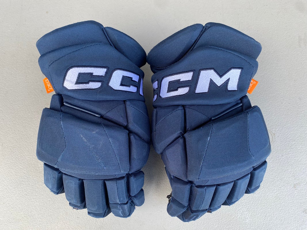 CCM JetSpeed FT1 Pro Stock Hockey Gloves 14" Navy Blue 4422