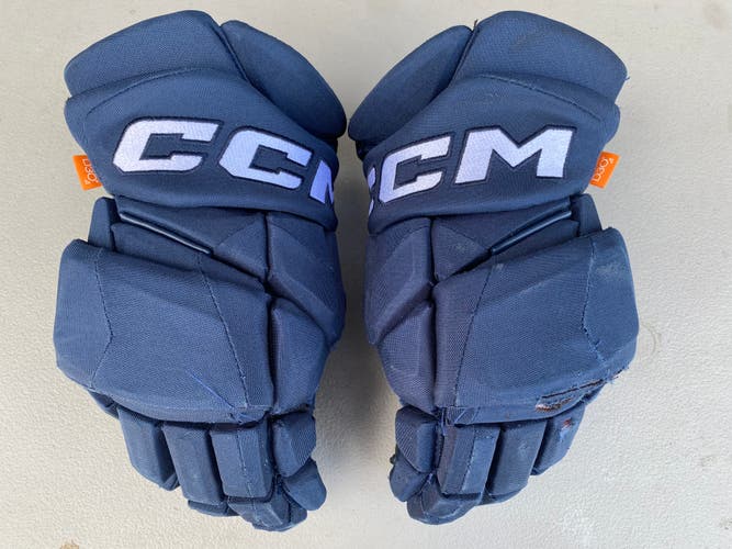 CCM JetSpeed FT1 Pro Stock Hockey Gloves 15" Navy Blue 4423