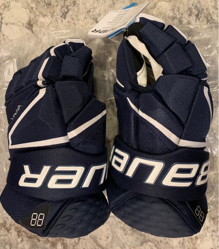 New Navy Bauer 14"  Vapor Hyperlite Gloves