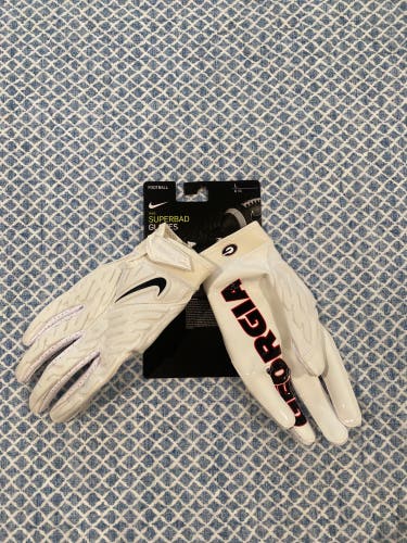 Nike Superbad Team Issued Georgia Bulldogs Gloves
