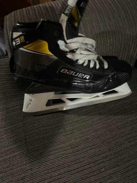 Used Bauer Regular Width Size 12 Supreme 3S pro Hockey Goalie Skates