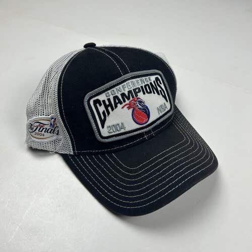 Detroit Pistons 2004 NBA Eastern Conference Champions Trucker Hat Cap OSFM