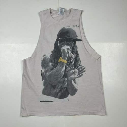 Y2K Y2K Lil Wayne America's Most Wanted Chopped Tank Top Shirt Sleeveless Sz M