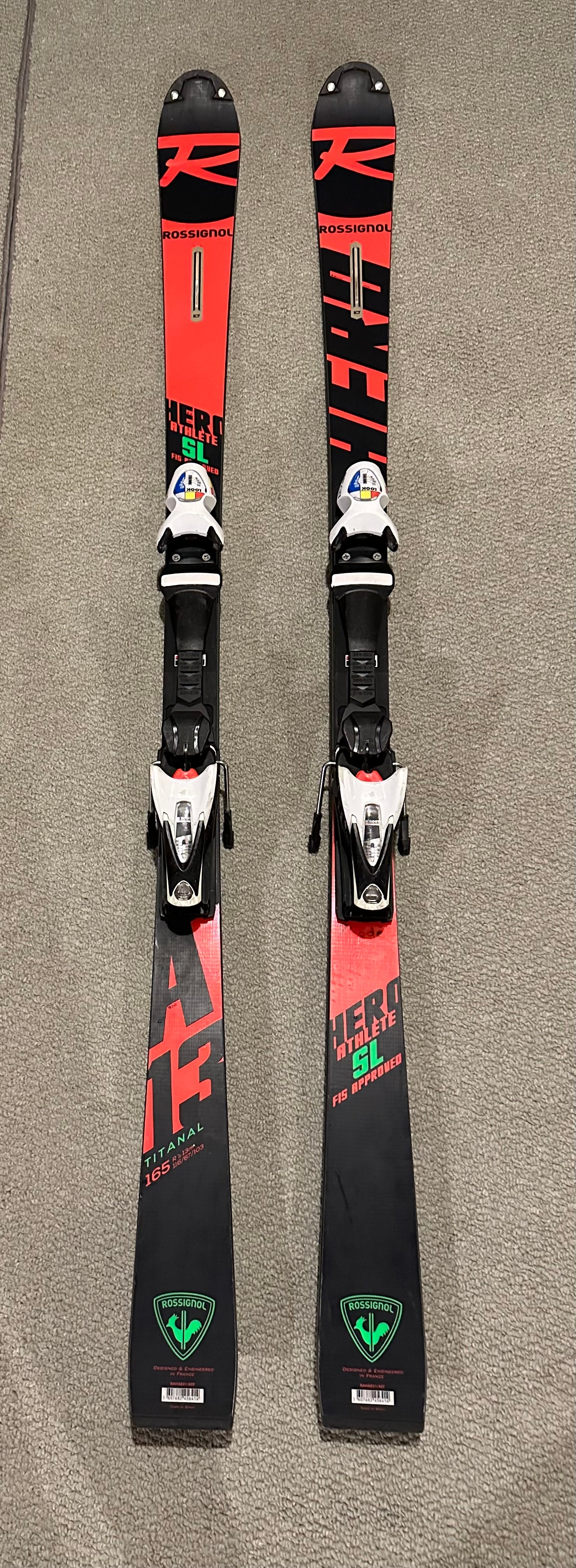 Rossignol HERO ATHLETE FIS SL Skis 165 cm | SidelineSwap