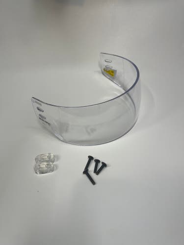 Large Bauer Visor Pro Straight Visor Clear