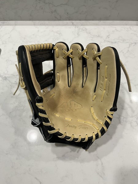 44 Pro Custom Baseball Glove Signature Series Blonde Red T web 