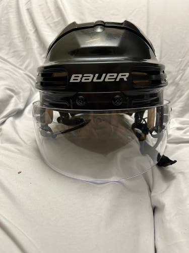 Bauer BHH4500 Hockey Helmet w/TronX Visor, Black, Large