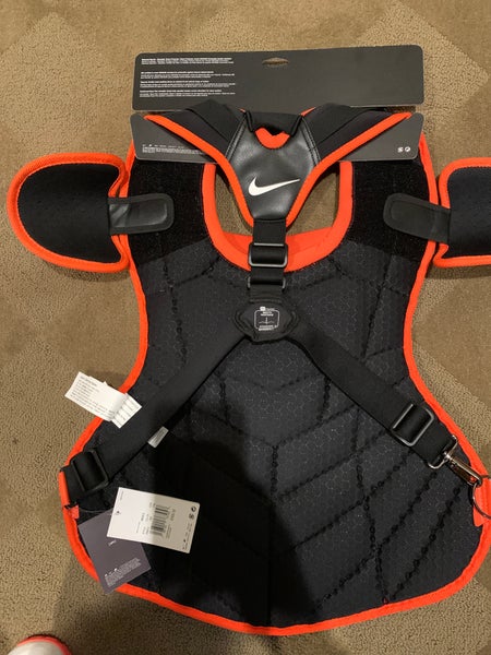 Nike+Diamond+Elite+Baseball+Catcher+Chest+Protector+FB5574-011+Size+16%E2%80%9D+Grey  for sale online