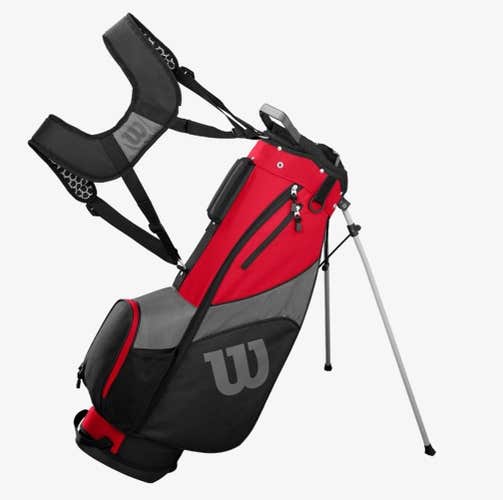 Wilson SGI Profile Stand Bag (5-way top, Red/Black/Charcoal) Golf NSW