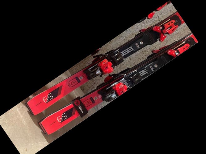 Used Women's 2018 Atomic SL Racing Skis With Bindings Max Din 16
