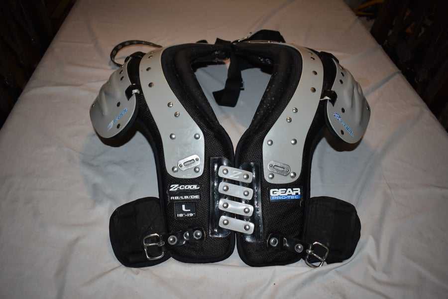 Gear PRO-TEC Z-Cool Football Shoulder Pads RB/LB/DE, Medium (17-18)