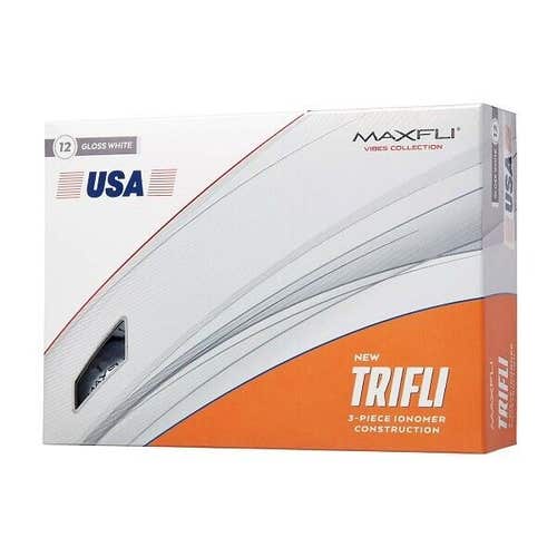 Maxfli 2023 TriFli Golf Balls - 1 Dozen Box - USA Edition