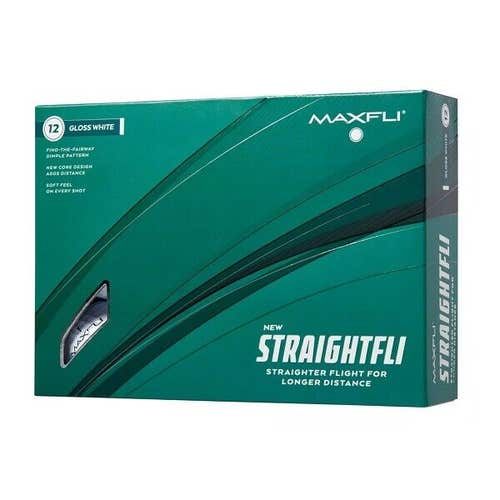 Maxfli StraightFli Golf Balls - 1 Dozen Box - New 2023!