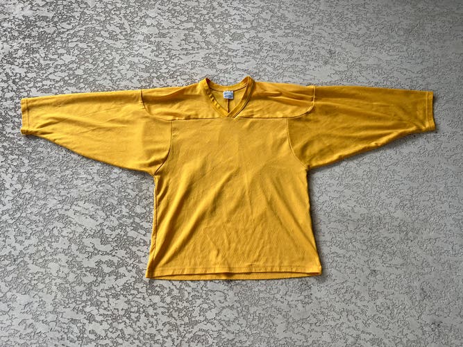 Yellow Used Adult Small Hockey Jersey