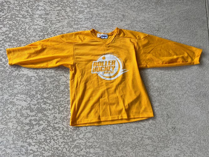 Yellow Used Adult Small Roller Hockey Jersey