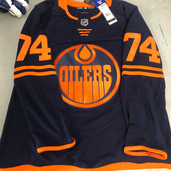 Men's Edmonton Oilers adidas Blue Alternate Authentic Pro - Blank Hockey  Jersey