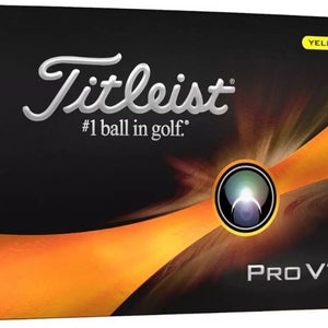 Titleist Pro V1 Golf Balls (Yellow, 12pk) 2023 NEW