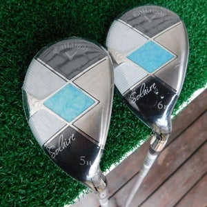 Callaway Solaire Blue (5H & 6H) Hybrid Set w/ Callaway Ladies Flex Shafts