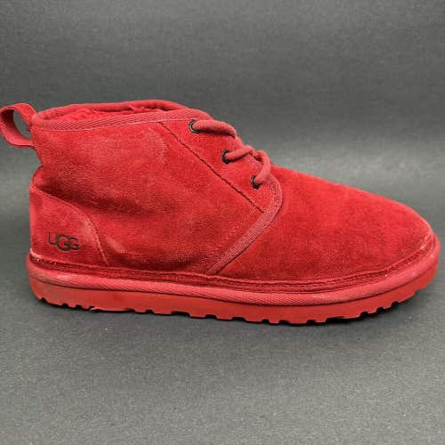 UGG Men's Red Neumel Classic Suede Lace Up Chukka Boot Shoes Size US 11