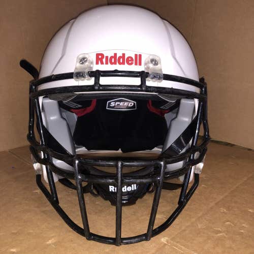 USED RIDDELL SPEED ICON YOUTH HELMET - LARGE - WHITE
