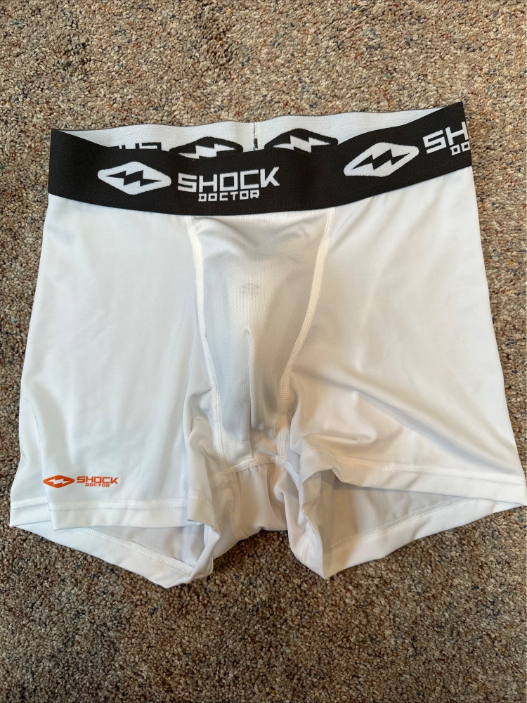 Shock Doctor Jock Shorts -563 SHOCKSKIN LAX RELAX FIT 5-PAD SHORT WITH  ULTRA CARBON FLEX CUP