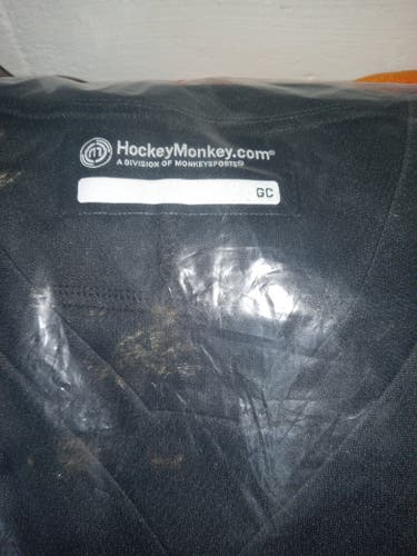 New HockeyMonkey black goalie practice jersey