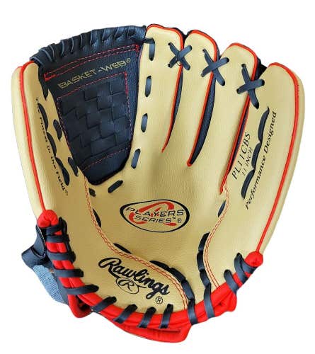 Rawlings | Players Series 11" Youth Baseball Glove | Tan/Black/Red