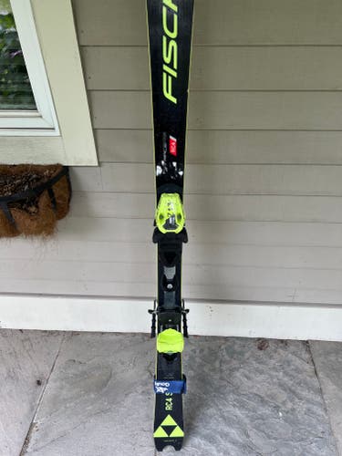 Used 2023 Fischer 150 cm Racing RC4 World Cup SL Skis With Bindings Max Din 13