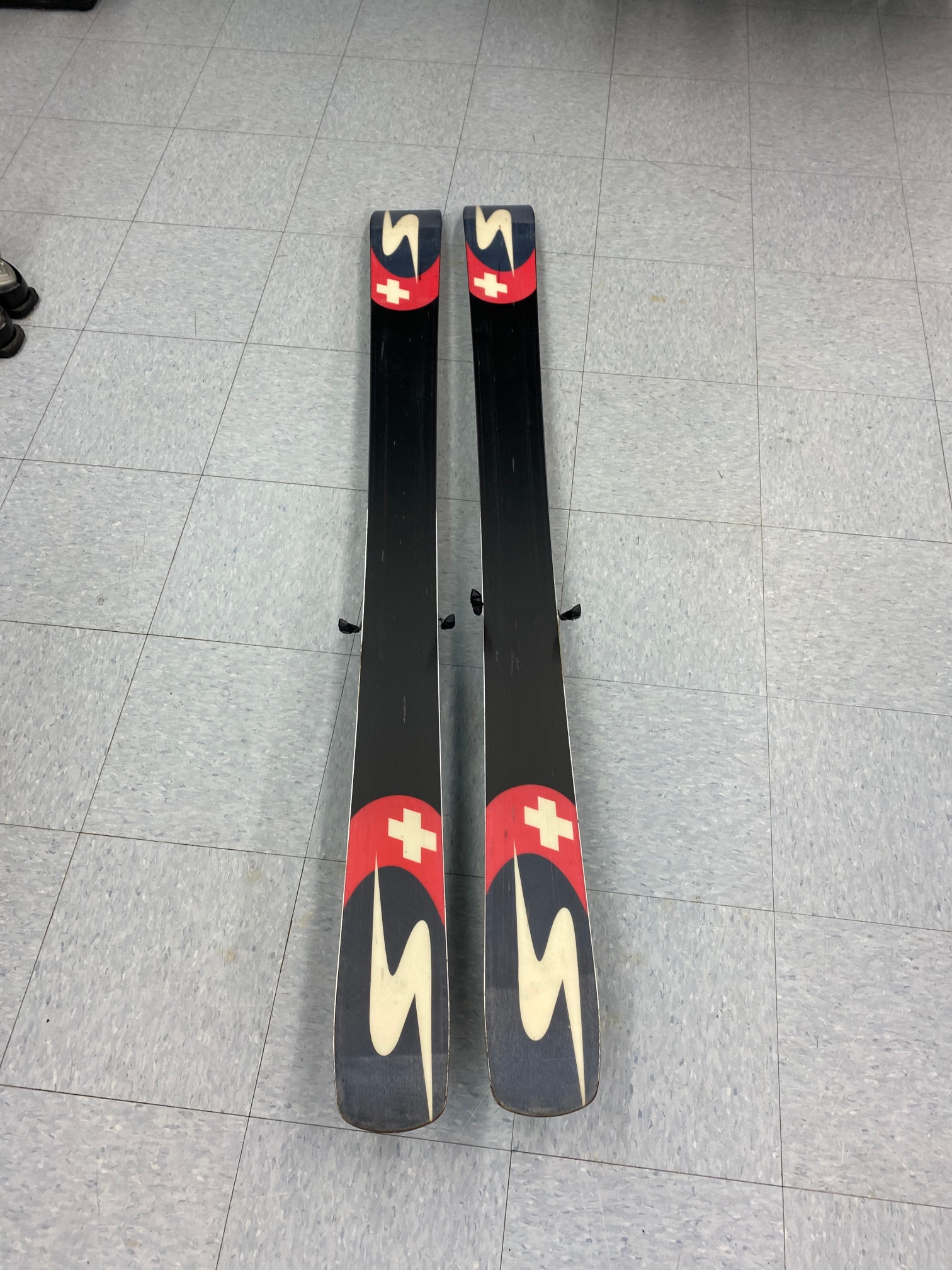 Used 2011 Stockli 166 cm Powder Skis With Bindings Max Din 12